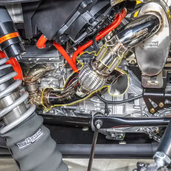 RPM Maverick R Side Exit Down Pipe
