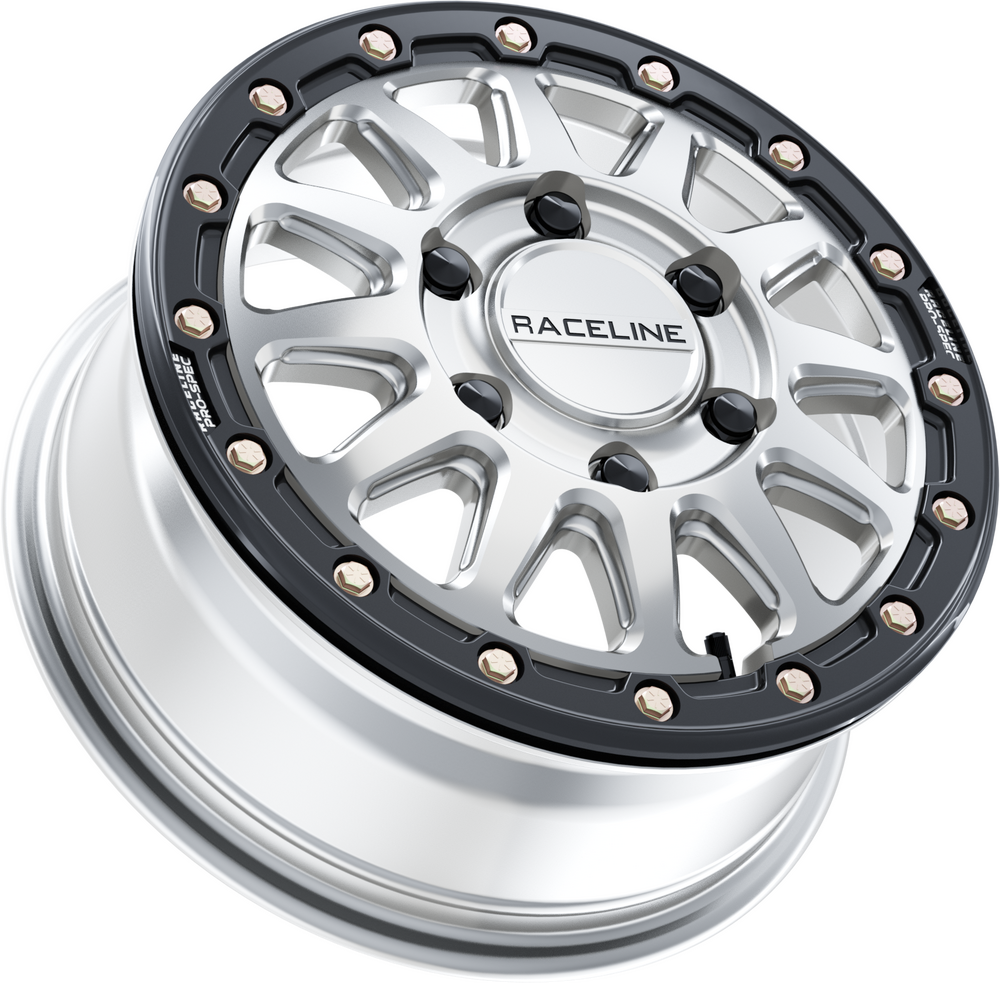 Raceline ALPHA BDLK (+74MM) SILVER/BLK CanAm Maverick R Dirt Monkey