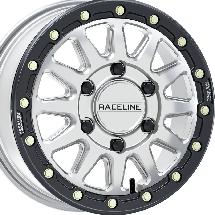 Raceline ALPHA BDLK (+74MM) SILVER/BLK CanAm Maverick R Dirt Monkey