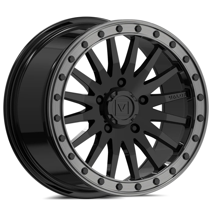 Valor V06 Beadlock UTV Wheel Gloss Black