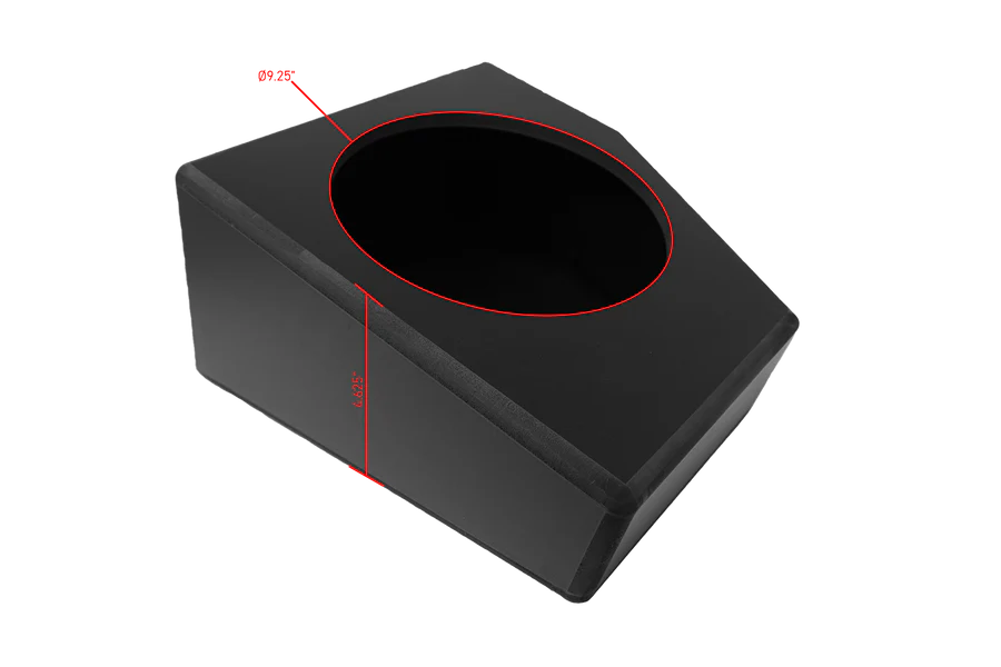 Dirt Monkey 10" sub box can-am x3 measurements Can-Am X3 Up-Fire Sub Box Enclosure Front Passenger Side 10" 