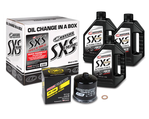 Maxima Racing Oil Polaris RZR Turbo - Oil Change Kit