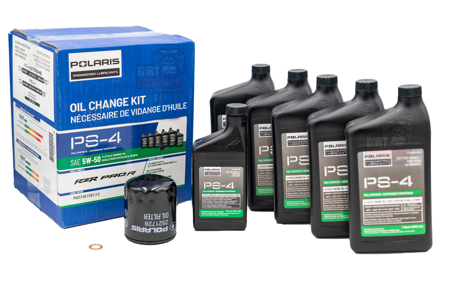 Polaris OEM RZR Pro R Full Synthetic Oil Change Kit - 2890880