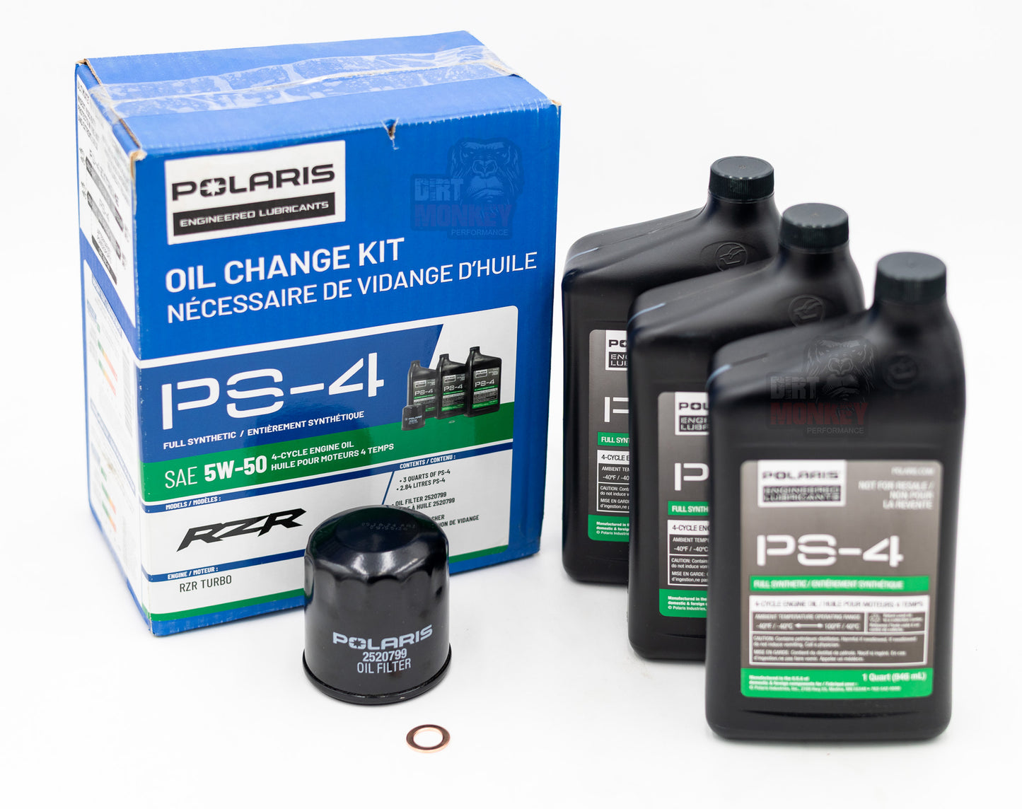 Polaris OEM RZR Full Synthetic Oil Change Kit - 2881696