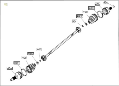 Can-Am OEM X3 Performance CV Axle - Front - 64"