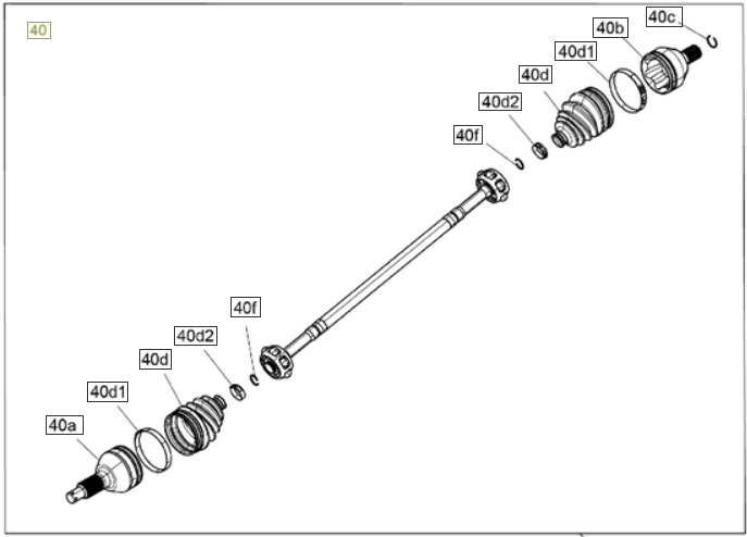Can-Am OEM X3 Performance CV Axle - Front - 72"