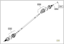 Can-Am OEM Maverick R Drive Axle - Rear - 705502907