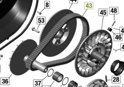 Can-Am X3 Drive Belt - OEM - 422280652