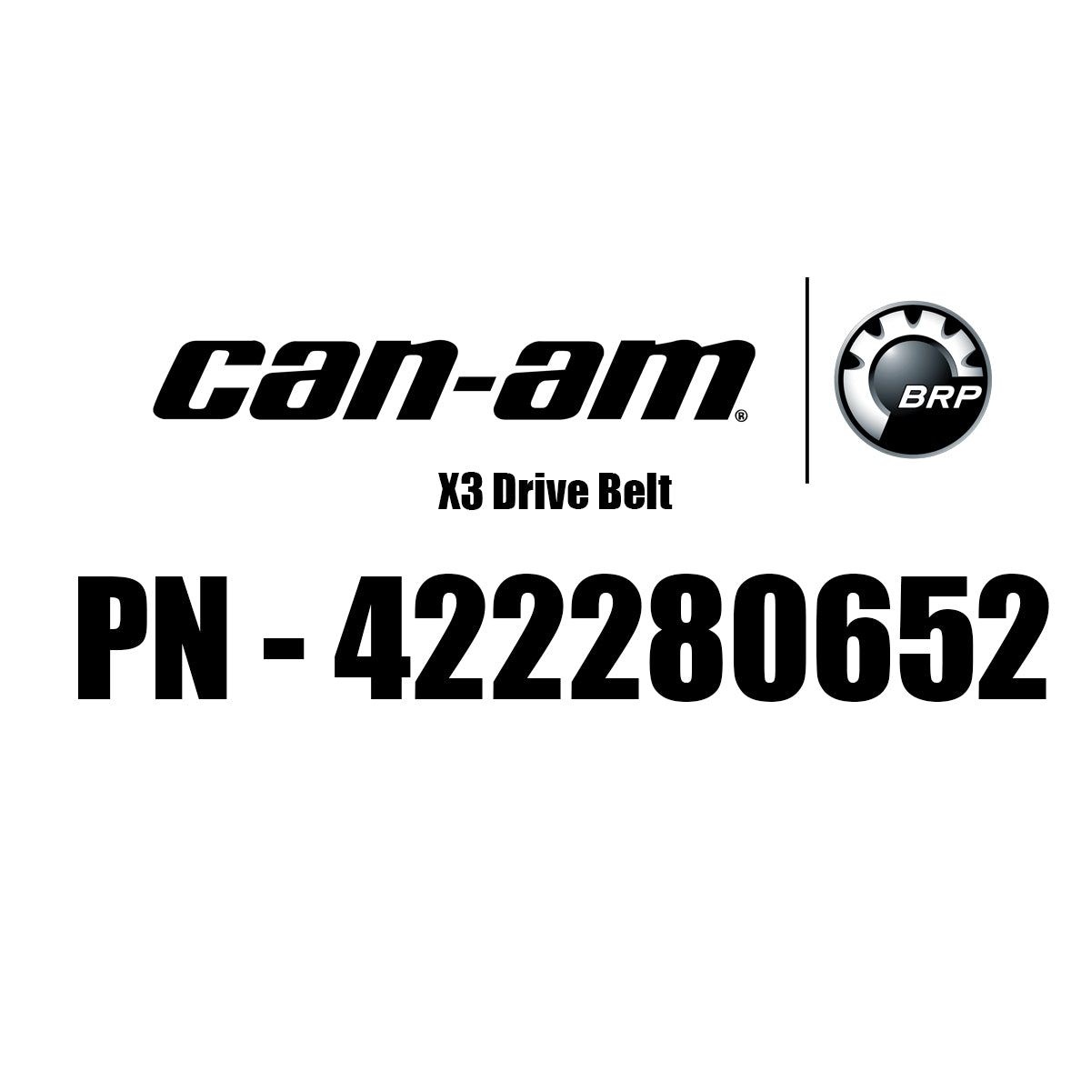 Can-Am X3 Drive Belt - OEM - 422280652