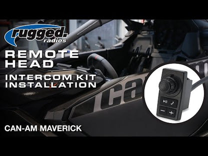 Can-Am Maverick R Complete Communication Kit with Rocker Switch Bluetooth Intercom and 2-Way Radio