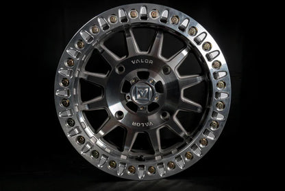 Valor V09 Beadlock UTV Wheel Raw Machined