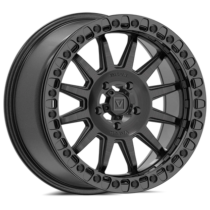 Valor V09 Beadlock UTV Wheel Brushed Charcoal
