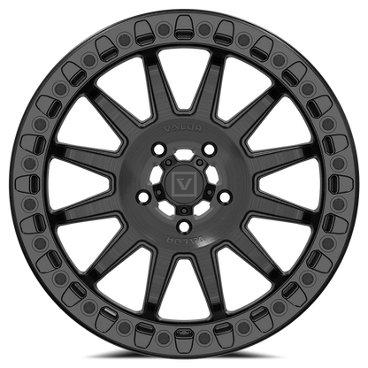 Valor V09 Beadlock UTV Wheel Brushed Charcoal