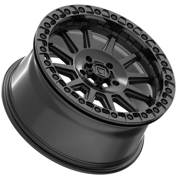 Valor V09 Beadlock UTV Wheel Brushed Charcoal