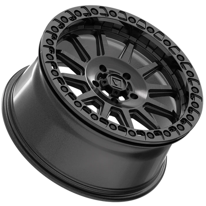 Valor V09 Beadlock UTV Wheel Brushed Charcoal