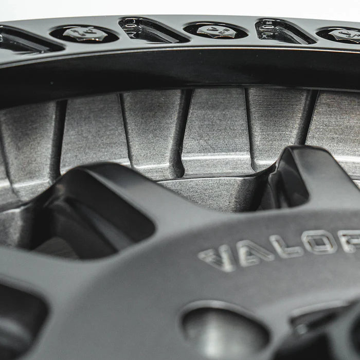 Valor V09 Beadlock UTV Wheel Brushed Charcoal