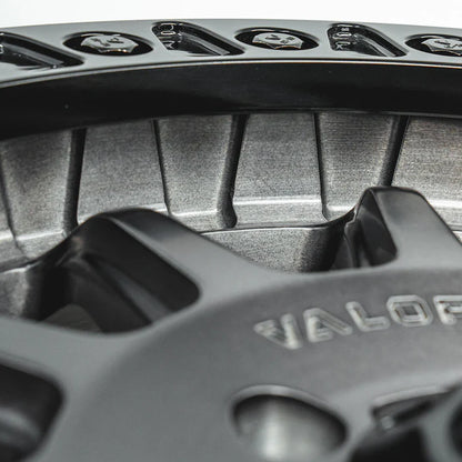 Valor V09 Beadlock UTV Wheel Brushed Charcoal