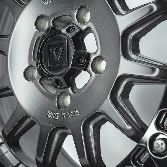 Valor V09 Beadlock UTV Wheel Brushed Charcoal