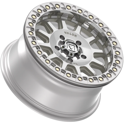 Valor V09 Beadlock UTV Wheel Raw Machined