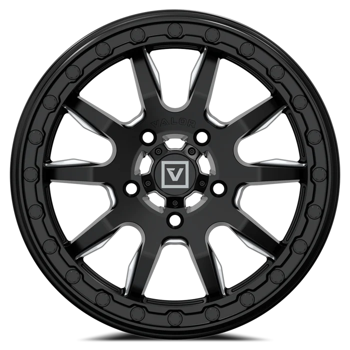 Valor V15 Beadlock UTV Wheel Satin Black