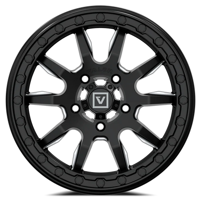 Valor V15 Beadlock UTV Wheel Satin Black