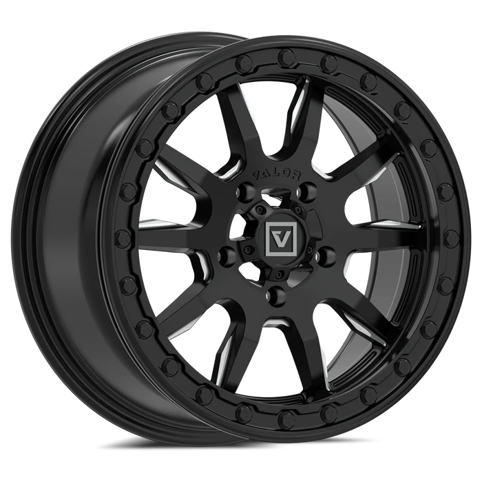 Valor V15 Beadlock UTV Wheel Satin Black