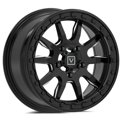Valor V15 Beadlock UTV Wheel Satin Black