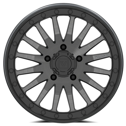 Valor V06 Beadlock UTV Wheel Brushed Gunmetal