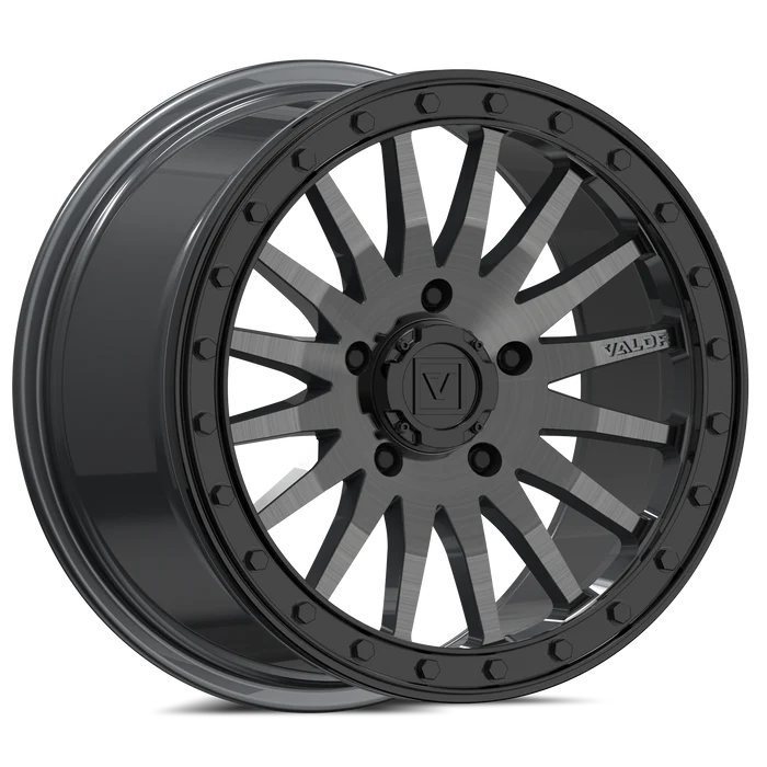 Valor V06 Beadlock UTV Wheel Brushed Gunmetal