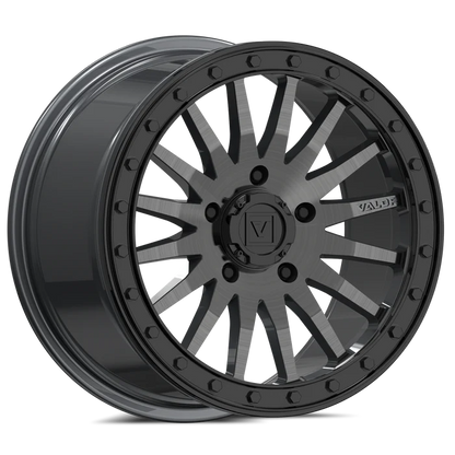 Valor V06 Beadlock UTV Wheel Brushed Gunmetal