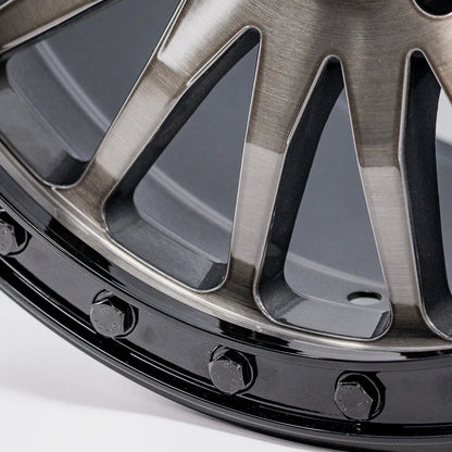 Valor V06 Beadlock UTV Wheel Brushed Gunmetal