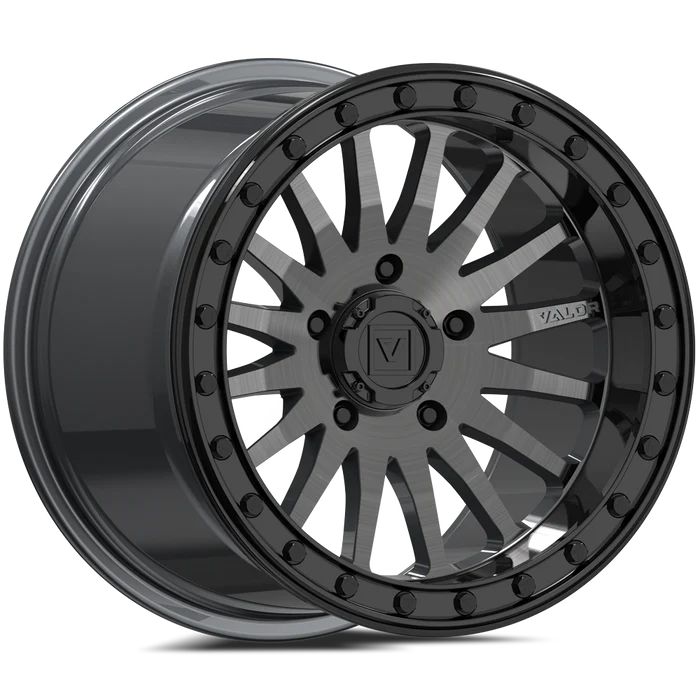 Valor V06 Beadlock UTV Wheel Brushed Gunmetal
