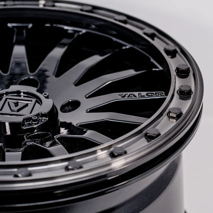 Valor V06 Beadlock UTV Wheel Gloss Black