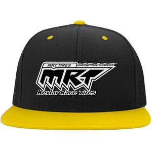 MRT Embroidered Flat Bill High-Profile Snapback Hat CustomCat